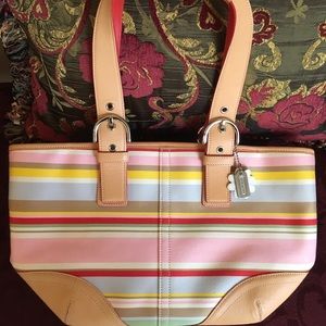 COACH MULTI-COLORED HANDBAG